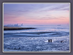 Blick zum Containerhafen in Bremerhaven