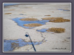 Schatten einer Leuchtturmlaterne