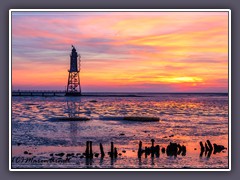 Winterabend in Dorum am Leuchtturm