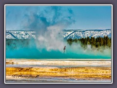 Grand Prismatic Spring - grösste Thermalquelle der USA