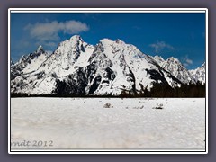 Die Tetons im Schnee