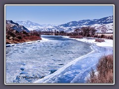 Highway 89 nach Gardiner, entlang des Yellowstone River