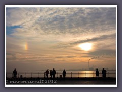 Halo über der Weser