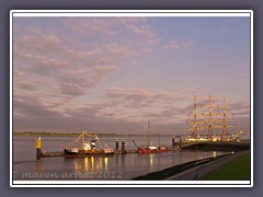 Morgenlicht an der Weser