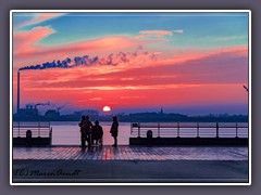 Sundown an der Weser