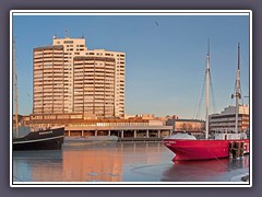 Eis im Museumshafen