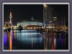 Nacht über dem neuen Hafen