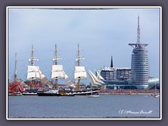 Die Krusenstern vor Bremerhaven