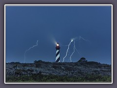 St Augustine Lighthouse - Unwetter im Anastazia State Park