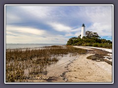 St Marks Lighthouse im St Marks Wildlife Refuge