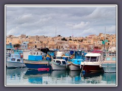 Marsaxlokk Hafen der warmen Winde