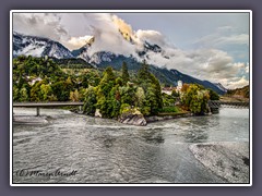 Rheinzusammenfluss bei Reichenau