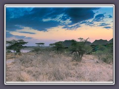 Lake Masek Tented Camp im Abendlicht