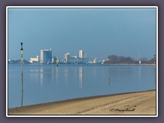 Harriersand - Blick auf Brake