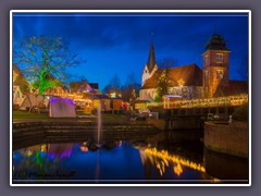 Osterholz Scharmbeck - bunte Lichter auf dem Weihnachtsmarkt