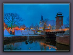 Osterholz Scharmbeck - Schnee auf dem Weihnachtsmarkt