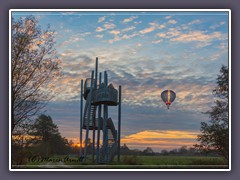 Sonnenuntergang - in den Abend hinein fliegen