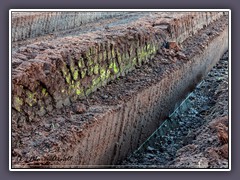 Torfabbau - Backtorf im Gnarrenburger Moor