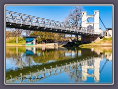 Waco -  7. Januar 1870 eröffnete die Waco Suspension Bridge